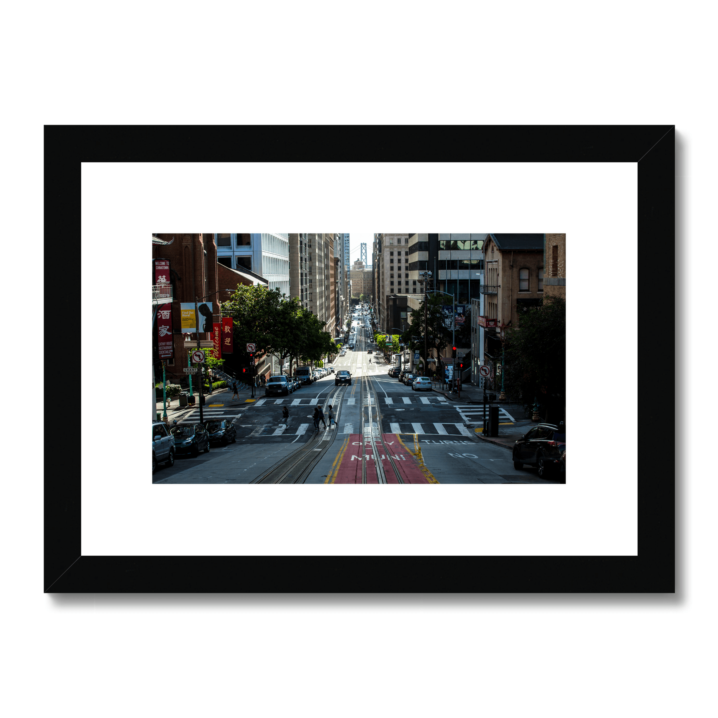 san francisco people crossing