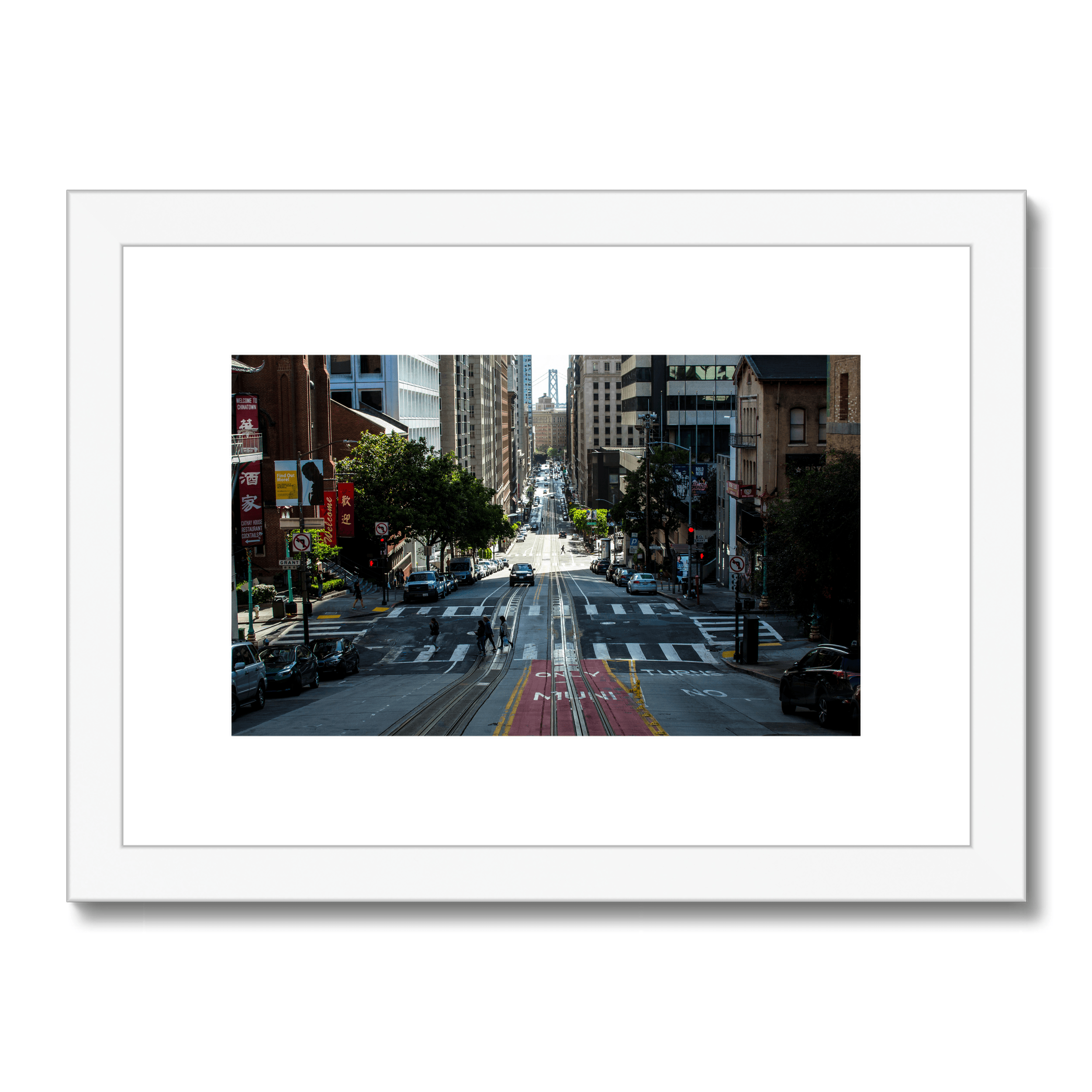 san francisco people crossing