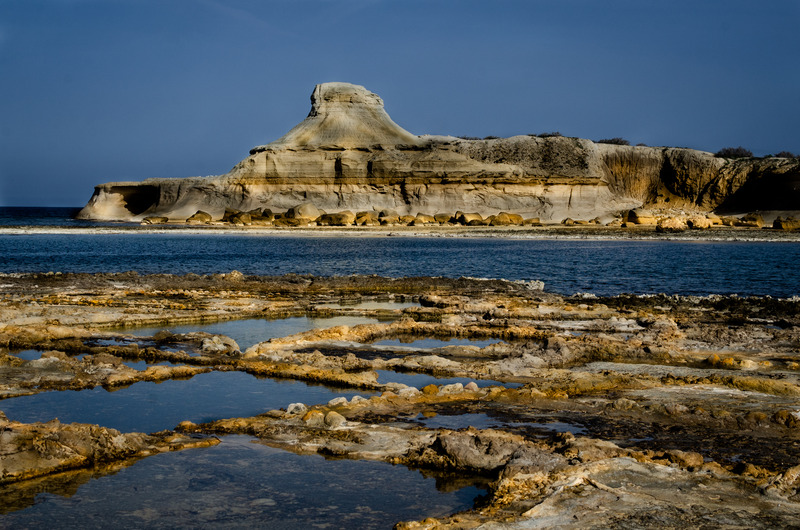 Canvas: Golden Glow of Qbajjar: Gozo's Coastal Elegance