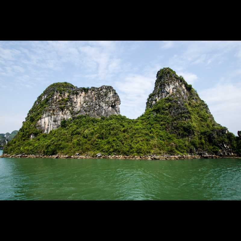 Classic Frame: Majestic Halong Bay: Rock Formations Symphony