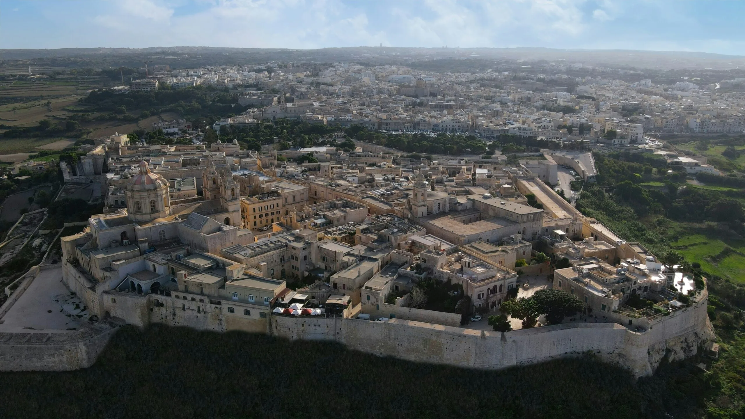 mdina aerial view