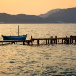 Corfu Sunset Fishing Boat