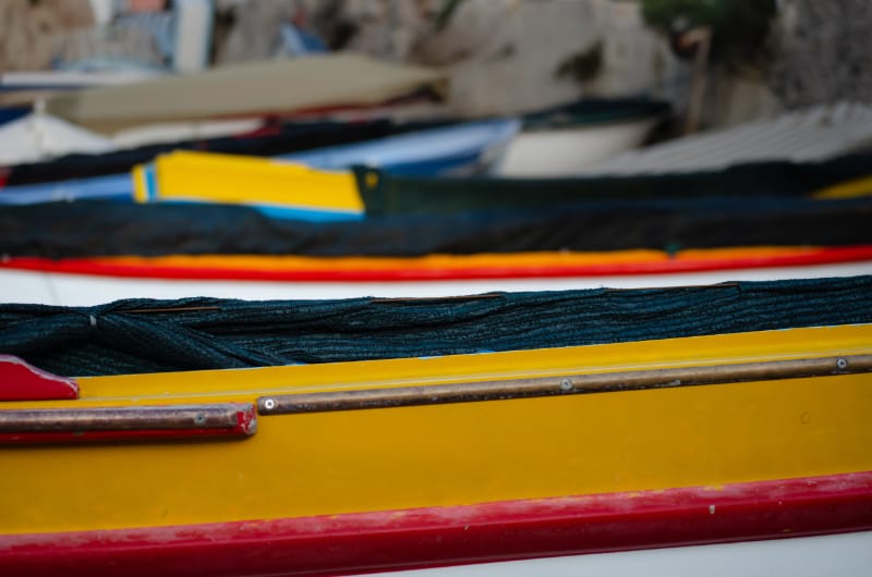 Maltese Boats Vibrant Colours