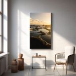 sunrise fishing reflections canvas and frame print