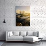 marsascala sunrise wave canvas and framed print