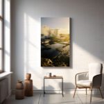 marsascala sunrise wave canvas and framed print