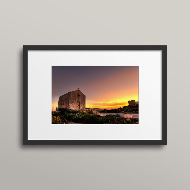 Dingli Church at Sunset