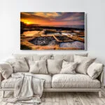 Kalkara Sunset Salt Pans,malta sunset,kalkara salt pans,salt pans canvas print,salt pans framed print,kalkara sunset wall art,coasltine at sunset