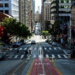 San Francisco People Crossing Wall Art