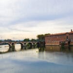 Toulouse Bridge Arches Reflection Wall Art