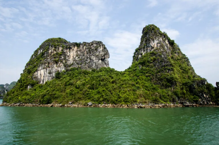 Rock Formations in Halong Bay Vietnam