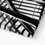 abstract structural in black and white | canvas prints (3 pieces)