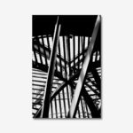 abstract structural in black and white | canvas prints (3 pieces)