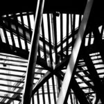 abstract structural in black and white | canvas prints (3 pieces)