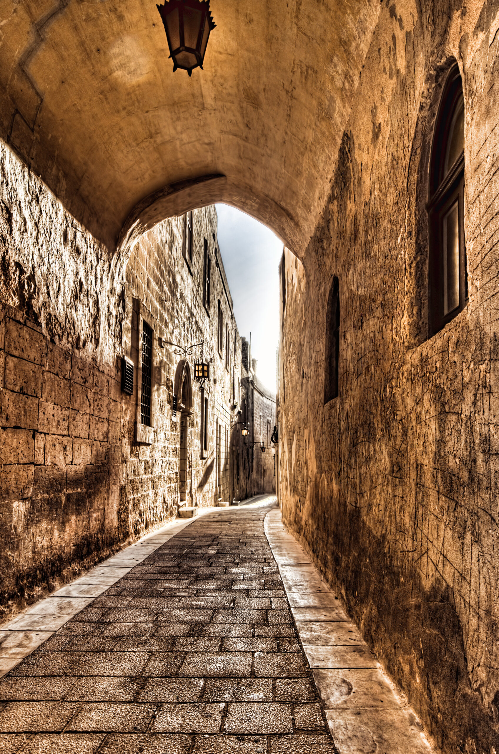 mdina city malta cobblestones