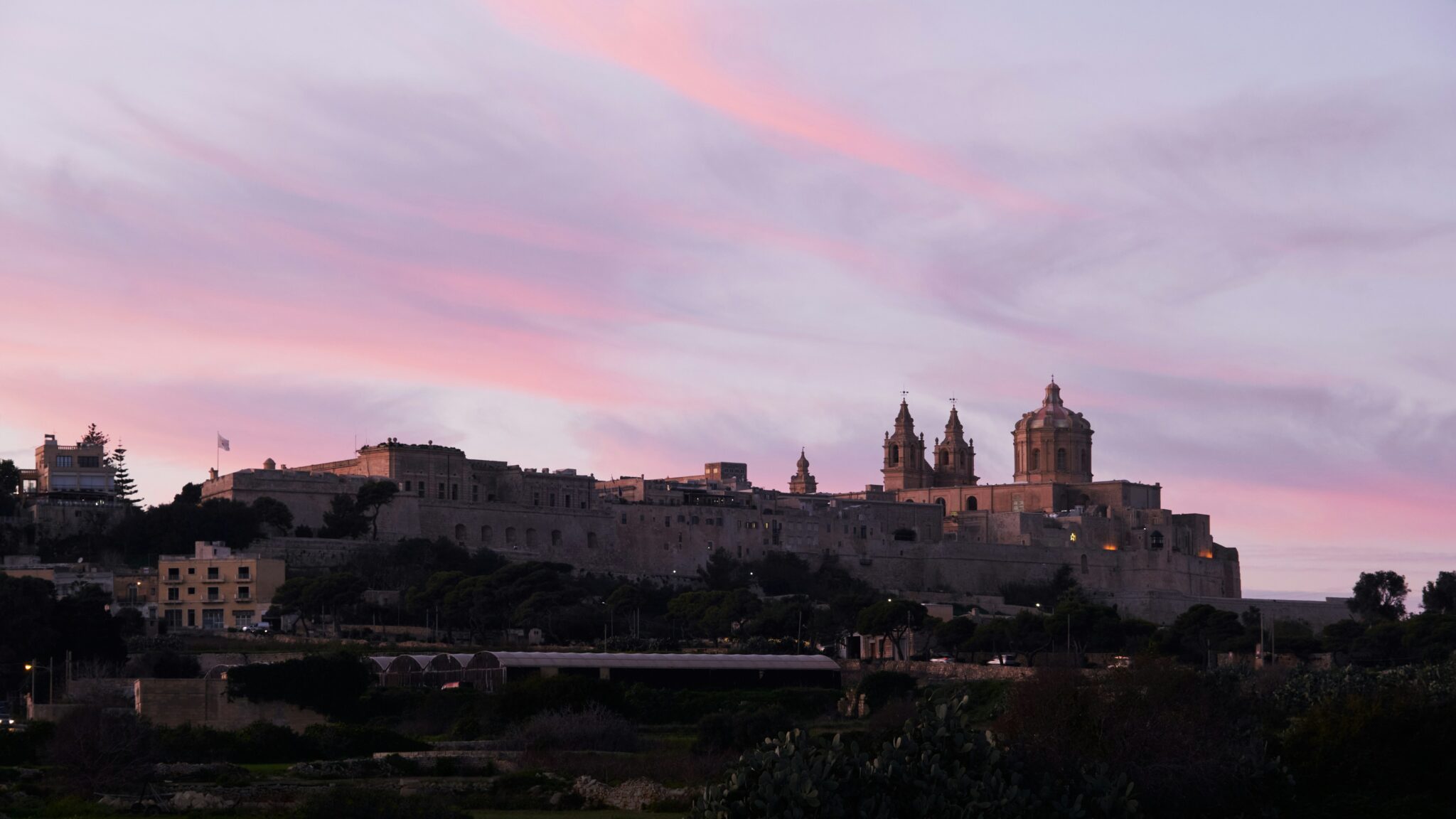 blog mdina sunset