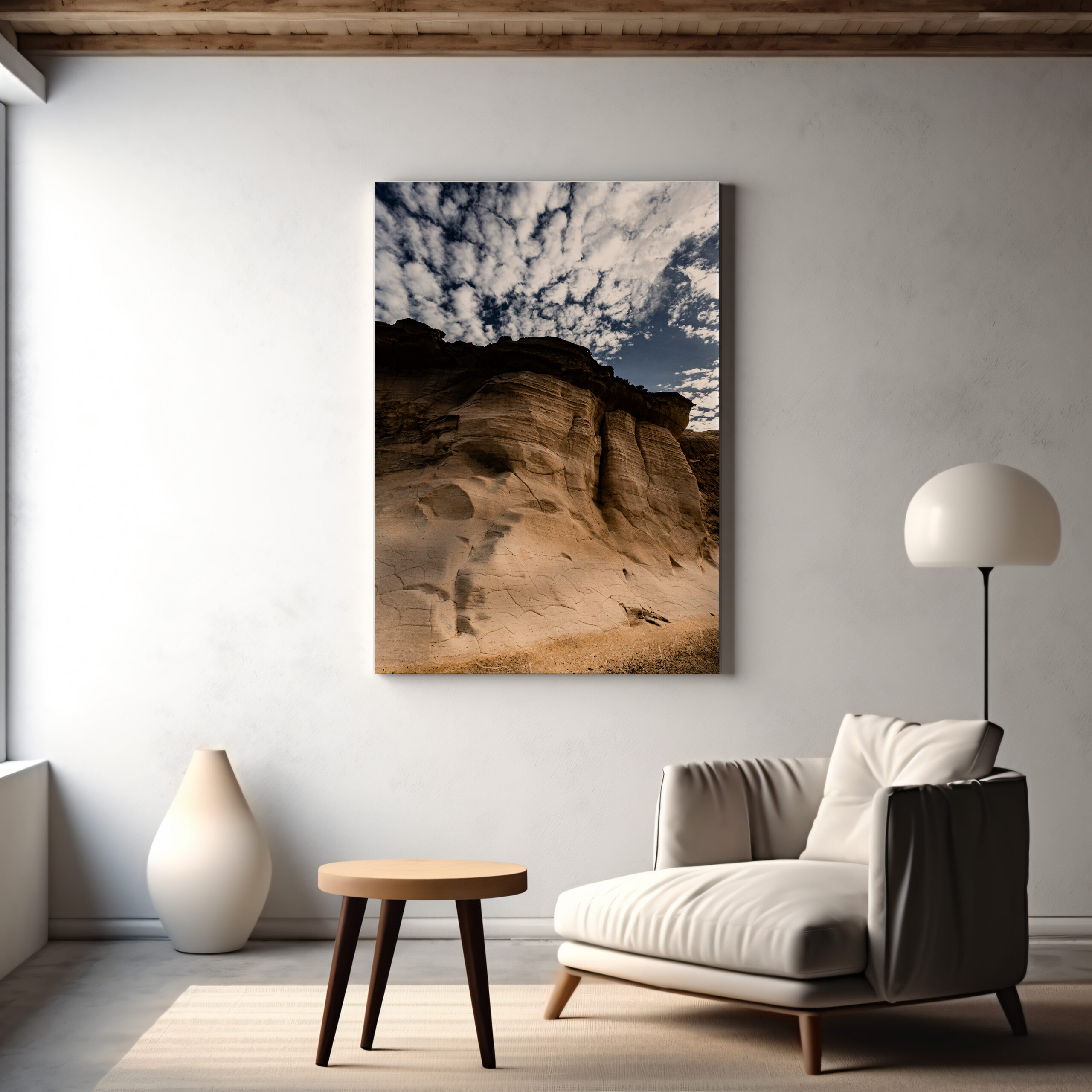 Gozo Qbajjar Textured Rock Formations - Malta Wall Art