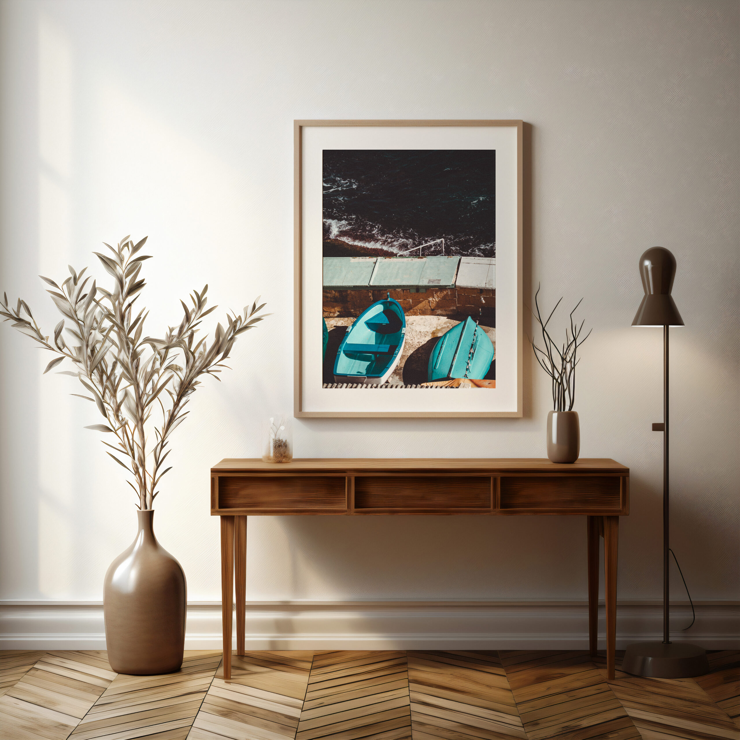 Small Boats in Valletta - Malta Wall Art
