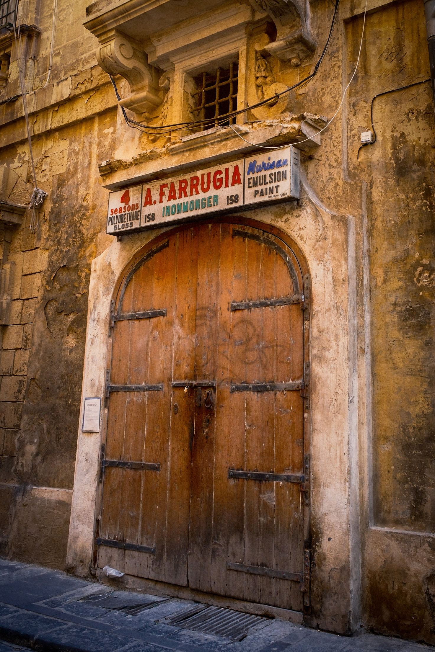 A historic Ironmonger shop in Valletta.