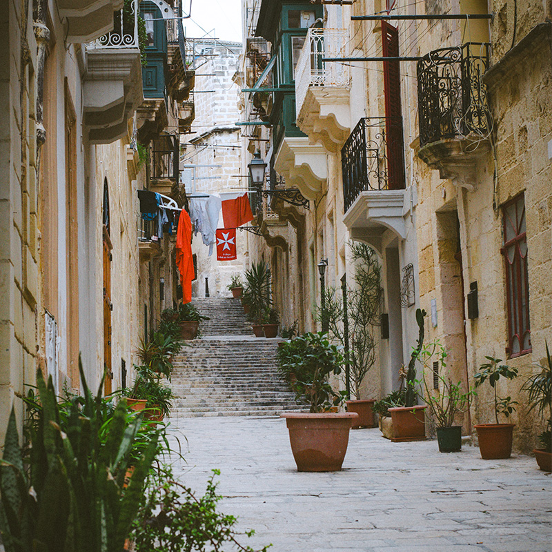 Birgu Malta Old Street - Wall Art