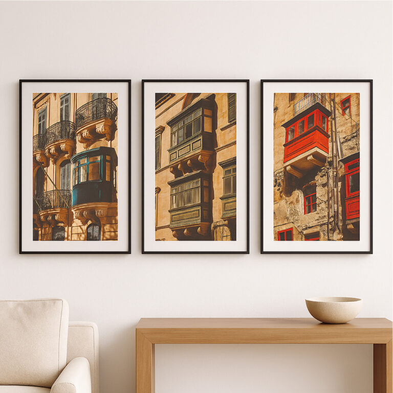 valletta balcony triptych