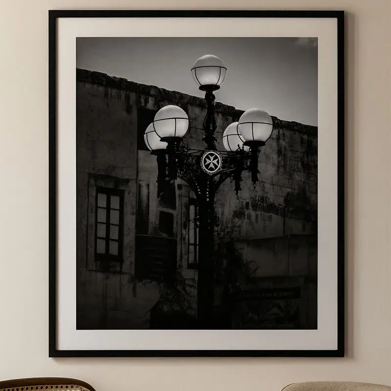 Rabat Malta Maltese Cross Light - Wall Art