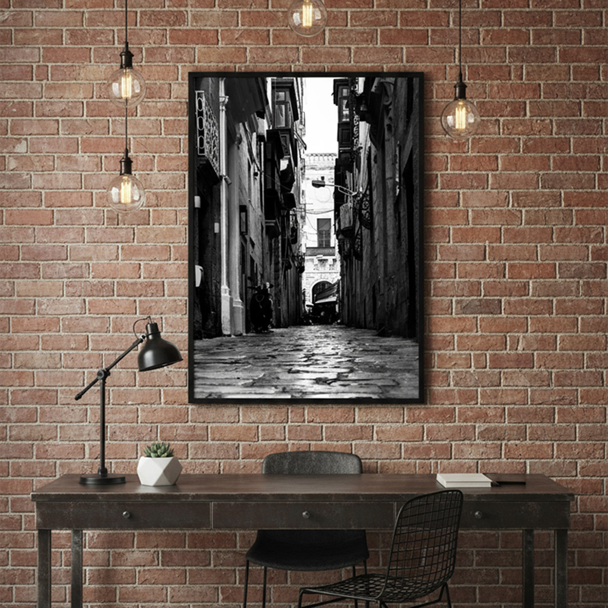 valletta street shadows