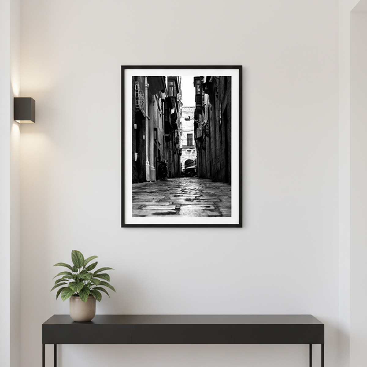 Valletta Street Shadows - Malta Wall Art
