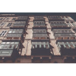 Traditional Maltese wooden balconies on a historic Valletta facade