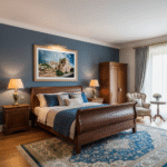 Gozo Farmhouse exterior with a family relaxing by the pool in a sunny, idyllic setting