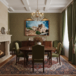 A family laughs as they play a board game together in the spacious living room of the Gozo Farmhouse, filled with natural light.