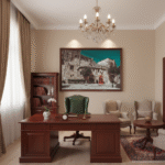 Gozo Ghasri Red Heritage mockup #2 in lifestyle setting with model wearing the shirt and smiling.