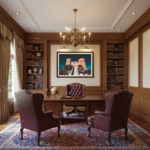 A person stands before the historic St. Agatha Red Tower, in Mellieha, Malta, holding up a framed print of the tower, showcasing the artwork in a real-world, home decor setting.