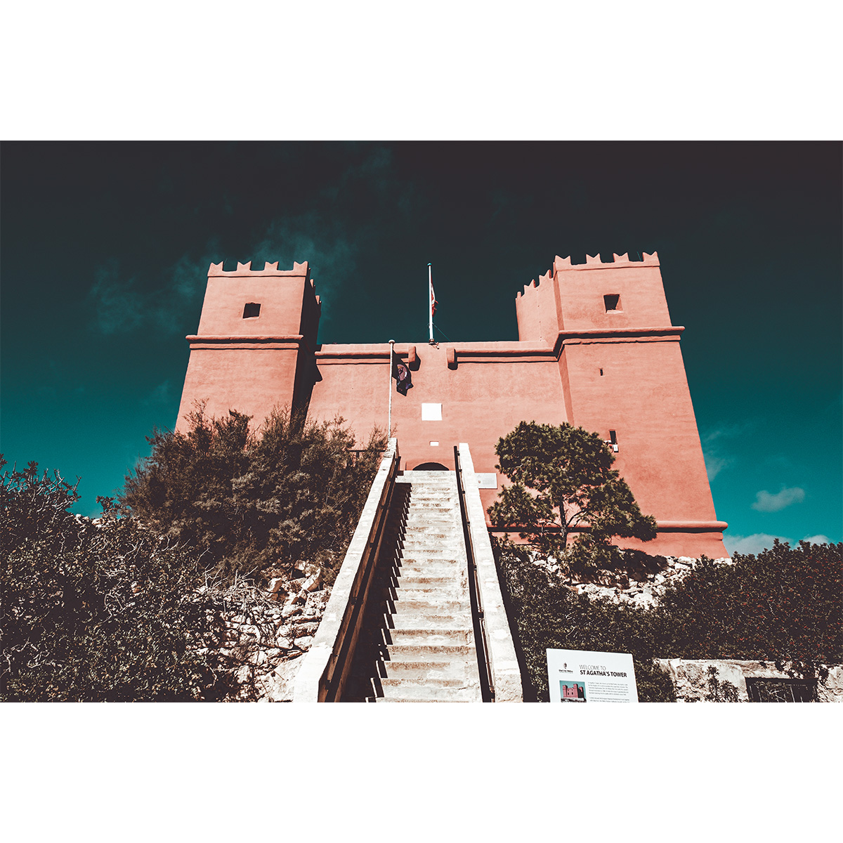 St. Agatha Red Tower Guarding Mellieha - Wall Art