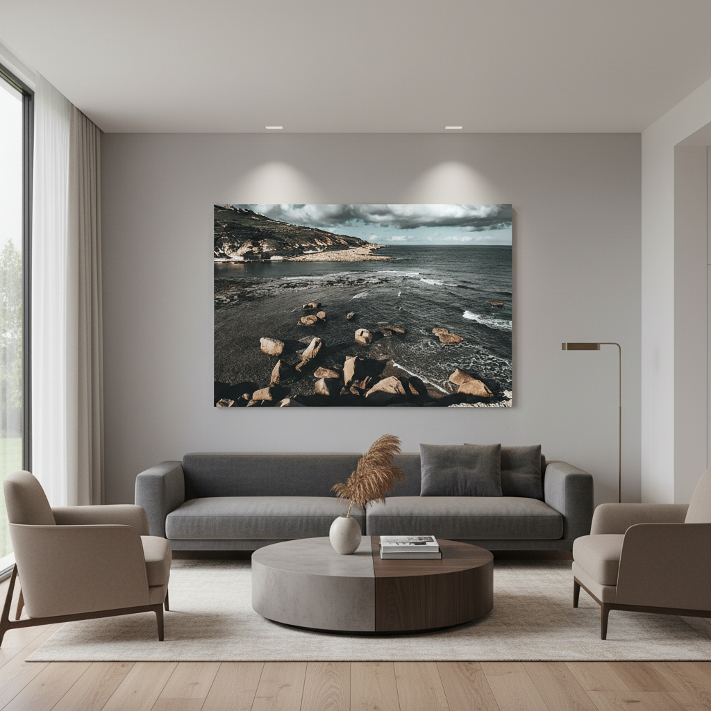 A person enjoying the scenic view of Gozo Qbajjar Xwejni Bay Shore, highlighting the natural beauty and relaxed atmosphere of the location.