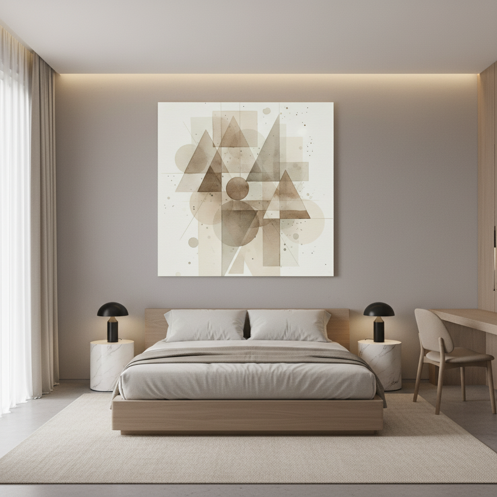 Abstract Soft Geometry - Wall Art