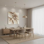 A person's hands are shown up close, gently holding a pair of "Soft Loops" earbuds. The background is a softly blurred outdoor setting, suggesting a park or garden, with natural light illuminating the scene. The focus is on the comfortable fit of the earbuds and the relaxed posture of the hands.