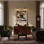 A person in a straw hat walks past a vibrant green door with traditional Maltese architectural details, a narrow street, and terracotta pots with plants in the foreground, suggesting a peaceful, rustic Mediterranean lifestyle. The sunlit scene evokes a sense of calm and vacation.
