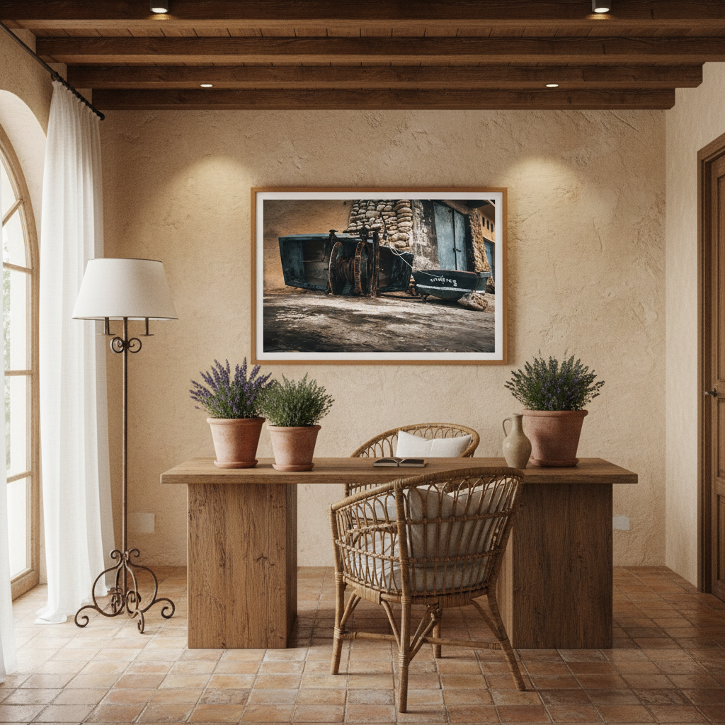 Gozo Dahlet Qorrot Winch in a lifestyle setting, illustrating its use for marine activities with a boat being launched into the sea, under a clear sky.