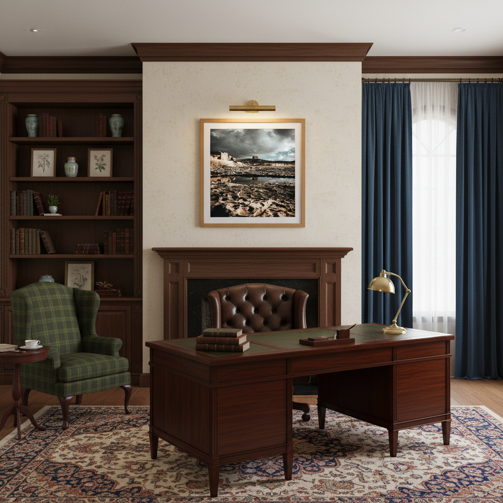 A person in a swimsuit stands on the edge of a rock pool, with the Gozo Dwejra Tower visible in the background under a clear sky. The water in the rock pool is calm and reflects the sky.