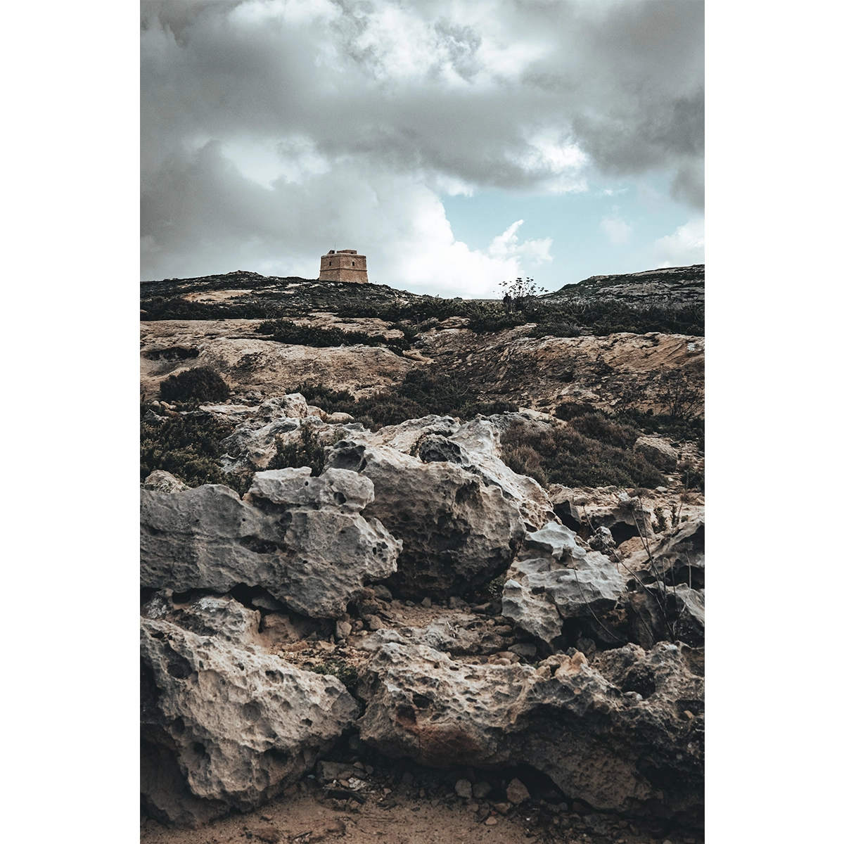 Gozo Dwejra Tower Path - Malta Wall Art