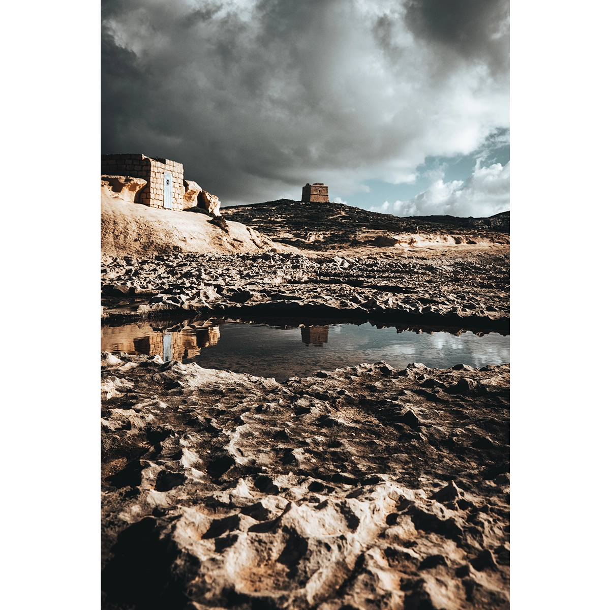 Gozo Dwejra Tower Rock Pools - Malta Wall Art