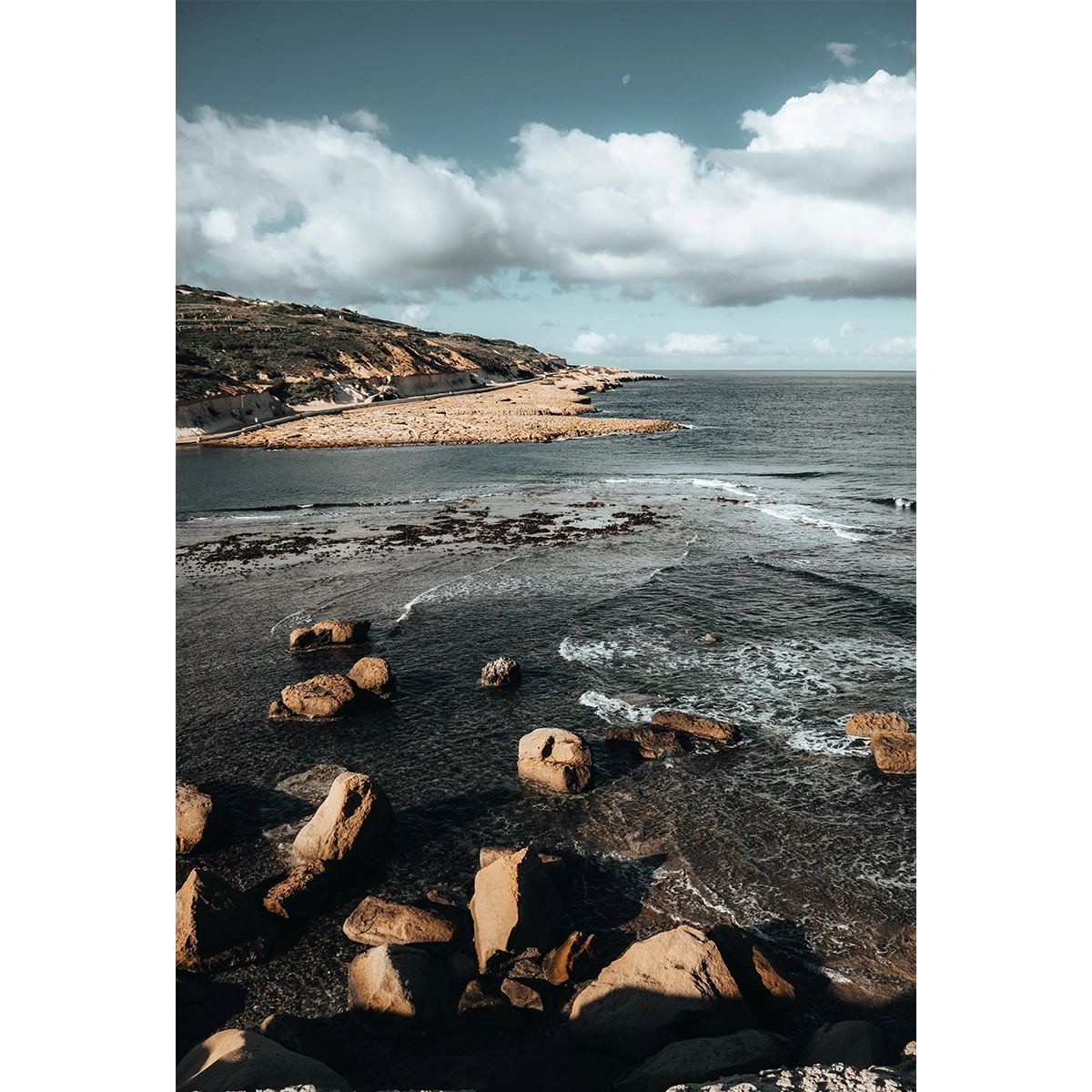 Gozo Qbajjar Xwejni Coastline - Malta Wall Art