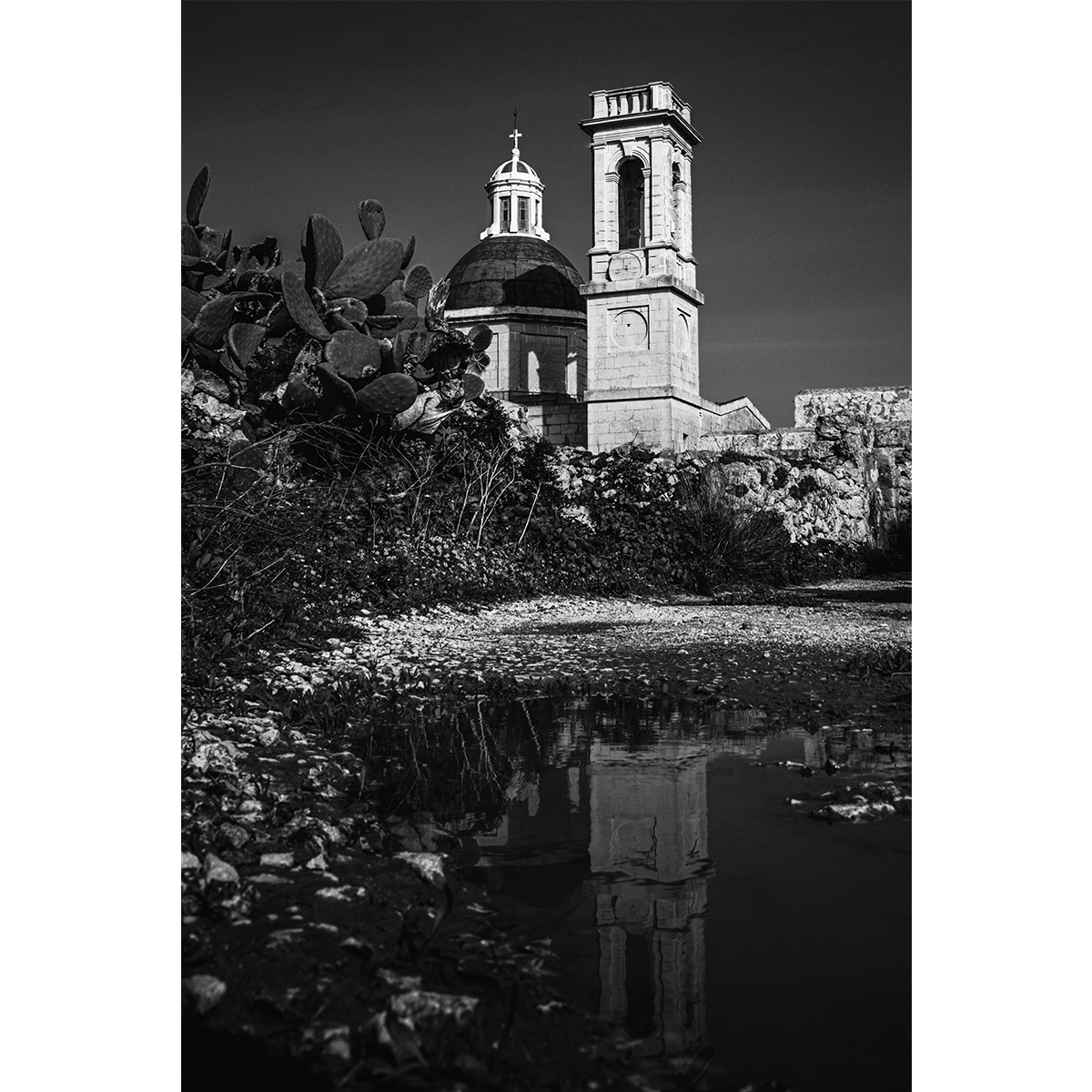 Malta Mtahleb Church Reflection - Malta Wall Art