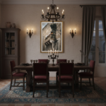 A Malta Mdina Ivy Lantern- Wall Art hangs on a rustic stone wall in an outdoor living space, surrounded by lush green ivy and warm, soft lighting, creating an inviting and cozy ambiance.