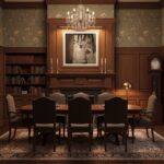 A cozy, dimly lit living room features a `Malta Mdina Lantern Lane` canvas print centrally hung above a rustic wooden mantelpiece, flanked by warm-toned decorative candles and a small, leafy plant. The artwork itself depicts a narrow, historic alleyway bathed in the warm glow of vintage lanterns, leading the eye towards an ancient archway in the distance.