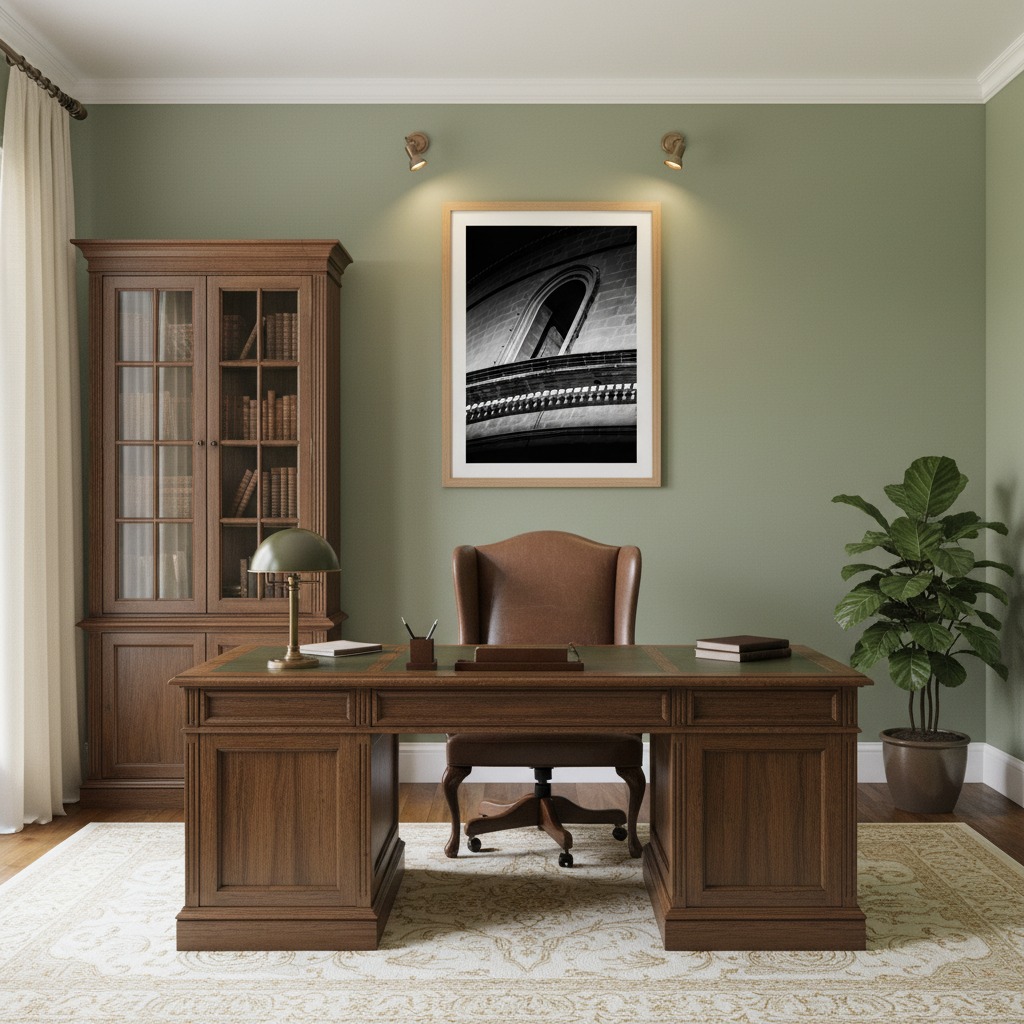 A large, brightly lit living room featuring a sofa, a coffee table with books and a vase of flowers, and "Mgarr Malta Church Blocks" canvas art prominently displayed on the wall above the sofa. Sunlight streams in from a large window on the right.
