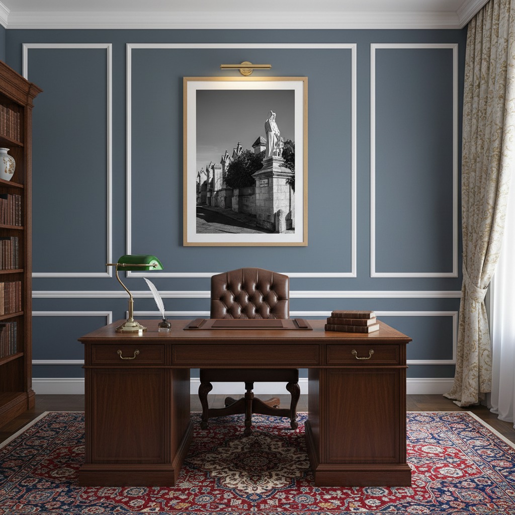 A framed print of Rabat Malta Vjal Santu Wistin - Malta Wall Art displayed in a modern living room with a neutral color palette, natural light, and a few decorative plants.