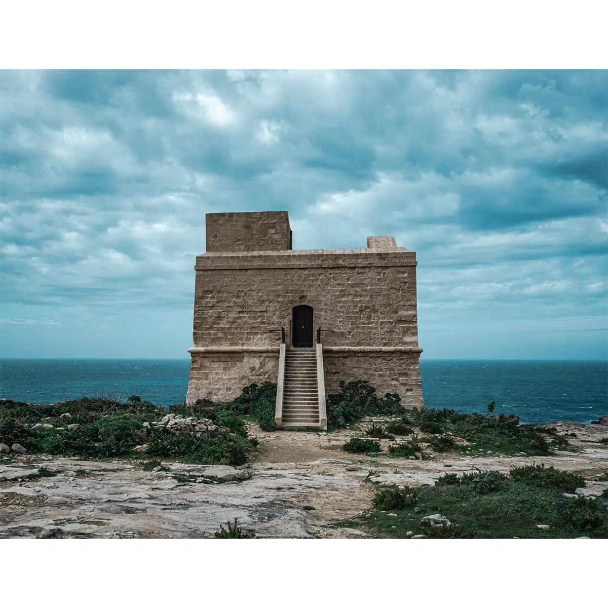 Gozo Dwejra Tower Blue Hour