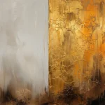 Dusk Gold Fusion Abstract